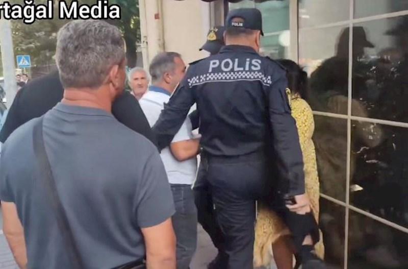 Polis “Tarqovı”da qadını təpiklədi, təhdid etdi – Video