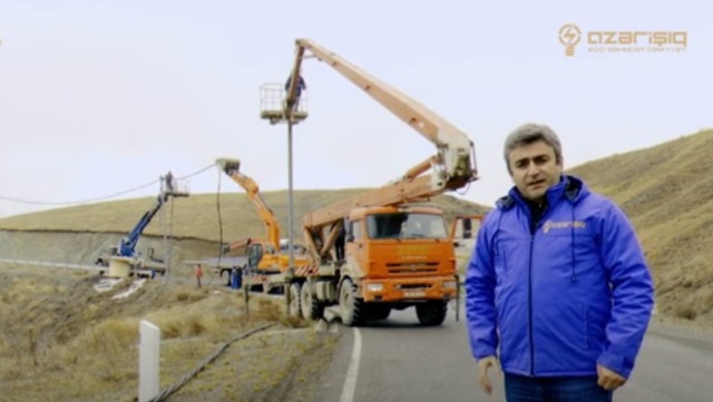 “Azərişıq” ASC Kəlbəcərdə yenidənqurma işlərini davam etdirir 