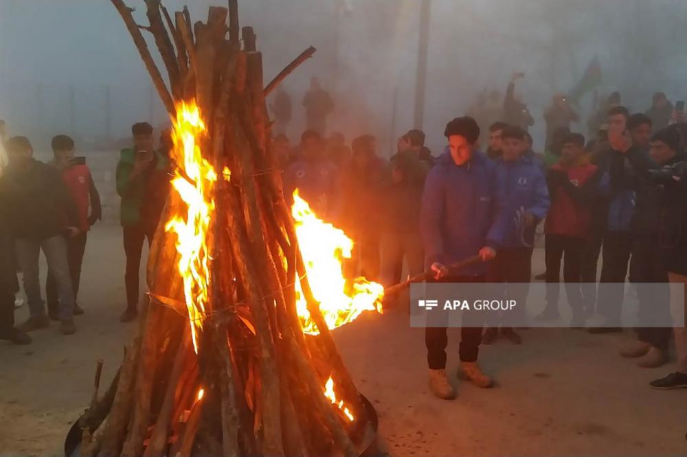 Şuşada Novruz tonqalı qalandı