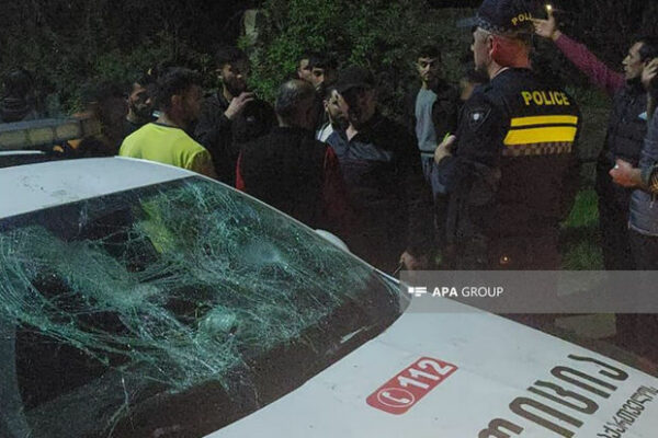 Gürcüstanda azərbaycanlılarla polis arasında qarşıdurma olub