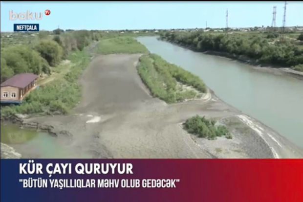 Kür çayı quruyur: Heyvanlar, ağaclar məhv olur