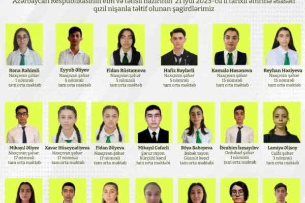 Naxçıvanda 44 məzun qızıl və gümüş nişana layiq görülüb