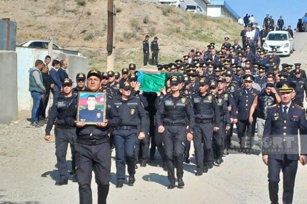 Füzulidə qəzada həlak olan polis serjantı Ələsgər Əsgərov Naxçıvanda dəfn edilib