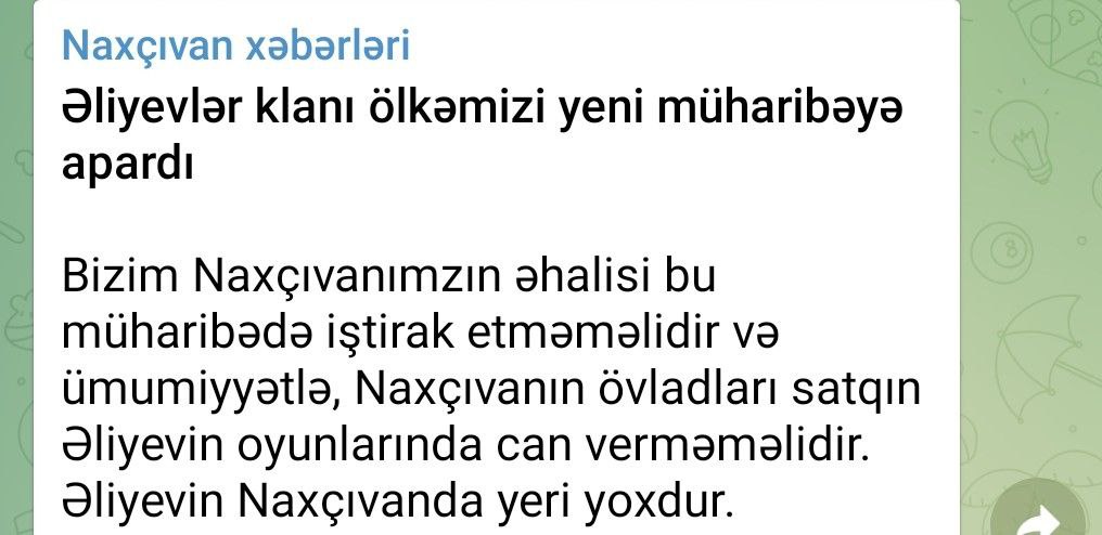 Naxçıvandan narahatedici xəbərlər gəlir