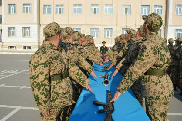 Daxili Qoşunların Naxçıvandakı birləşməsində andiçmə mərasimi keçirilib