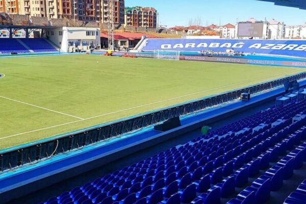 Xankəndi stadionu işıqlandırıldı – Foto