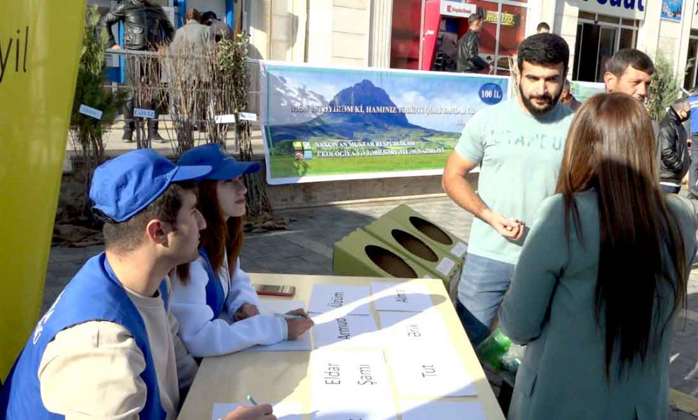 Naxçıvanda ilk dəfə “Tullantıları tinglərə dəyiş” aksiyası keçirilib