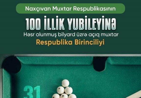 Naxçıvanda bilyard üzrə muxtar respublika birinciliyi keçiriləcək