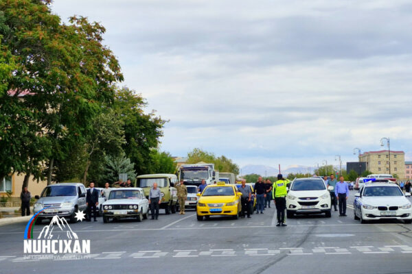 Naxçıvanda Vətən müharibəsi şəhidlərinin əziz xatirəsi bir dəqiqəlik sükutla anıldı – FOTO