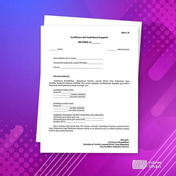 Naxçıvanda 8 ayda 7 mindən çox “ASAN İmza” sertifikatı verilib