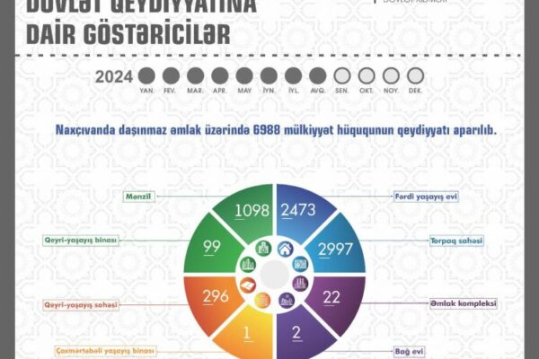 Naxçıvanda 7 minə yaxın daşınmaz əmlaka çıxarış verilib