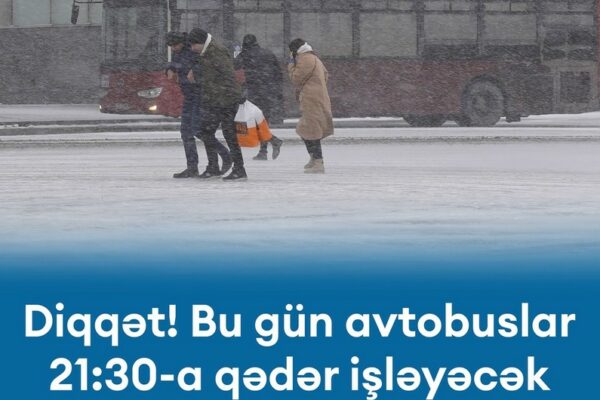 AYNA: Bakıda və Abşeronda avtobuslar saat 21:30-dək fəaliyyət göstərəcək