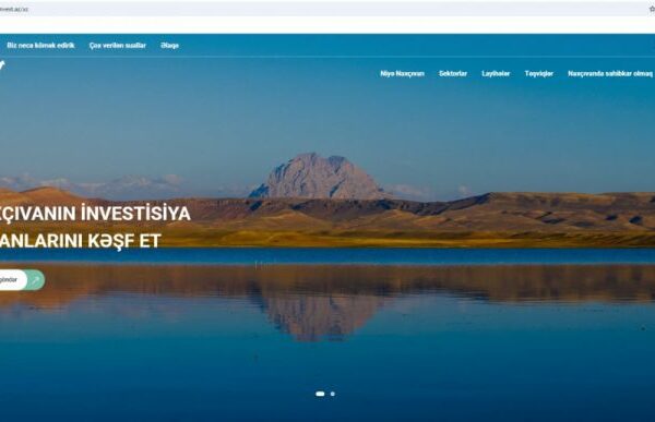 Naxçıvanda investorlar üçün yeni interaktiv portal istifadəyə verilib