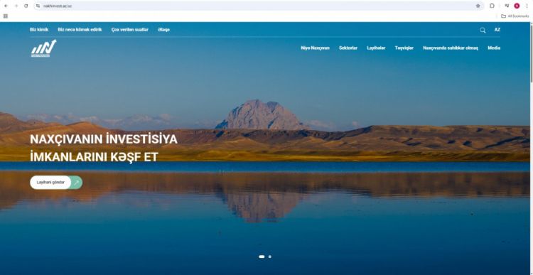 Naxçıvanda investorlar üçün yeni interaktiv portal istifadəyə verilib