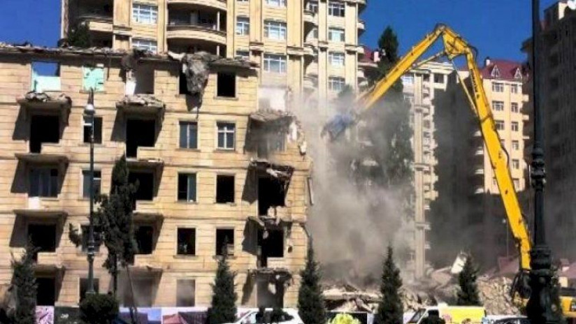 Alatavada evləri sökən tikinti şirkətinin rəhbəri həbsdən buraxılıb