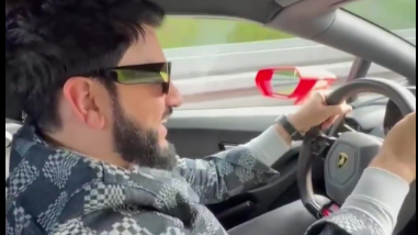 Yusif Eyvazov “Lamborgini”ni 300-lə sürdü – Video