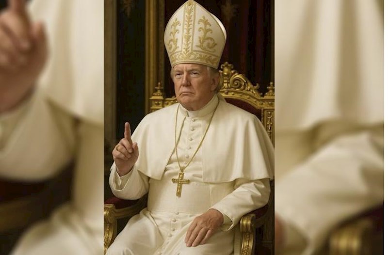 Tramp özünü Roma Papası kimi təqdim etdi