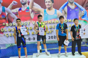 Naxçıvanlı güləşçi beynəlxalq turnirin medalçıları arasında