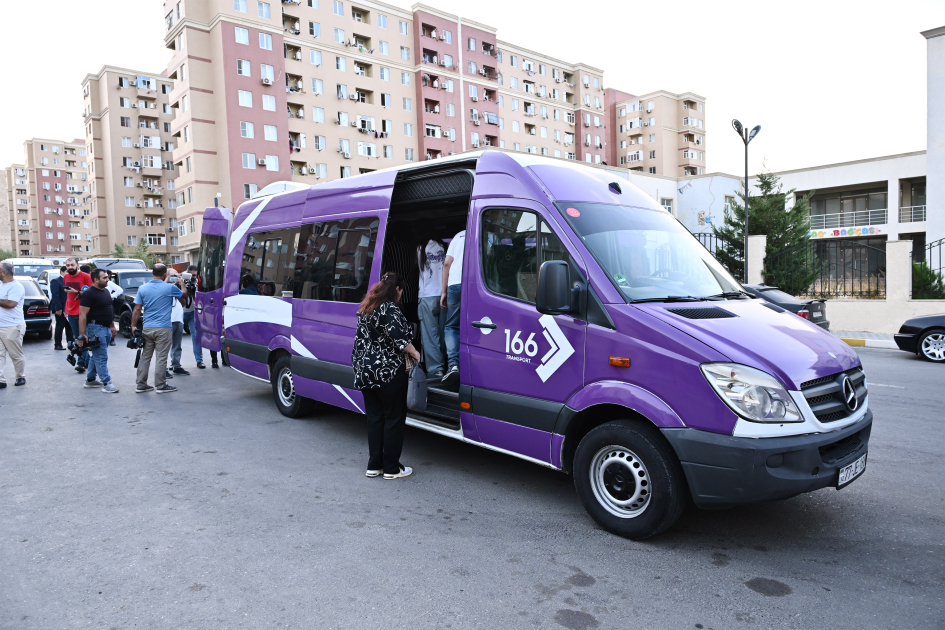 Ağdərə və Ağdam rayonlarına növbəti köç karvanı yola salındı