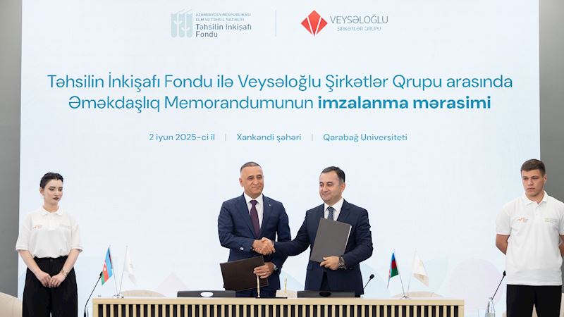 Veysəloğlu Şirkətlər Qrupundan Qarabağ Universitetinə təhsil dəstəyi – 50 tələbəyə təqaüd ayrıldı