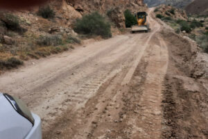 Şərurda avtomobil yolunda selin fəsadları aradan qaldırılır – FOTO