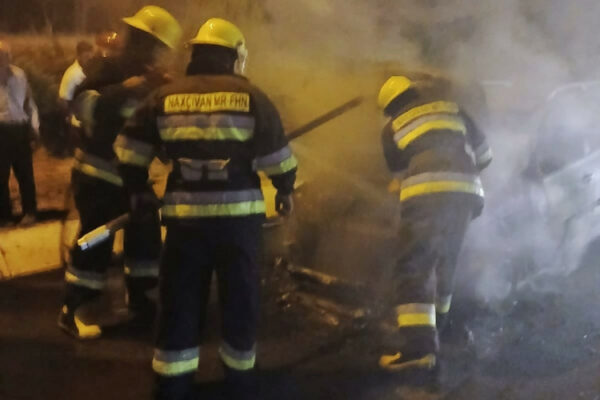 Kəngərli rayonunda minik avtomobilində yanğın olub – FOTO