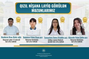 Bu il Naxçıvandan olan dörd məzun təhsil göstəricilərinə görə qızıl nişana layiq görülüb