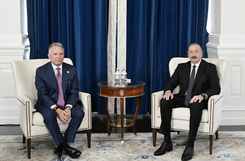 Vaşinqtonda İlham Əliyevin Stiv Uitkoff ilə görüşü oldu